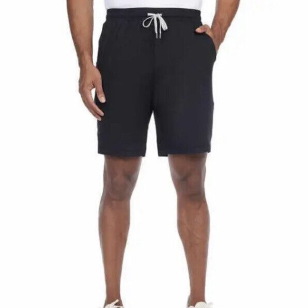 NWT Kirkland Signature Men's Drawstring Lounge Shorts Black Size 2XL $50 ZZ024